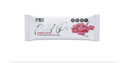 Fibre Boost Cold Pressed Protein Bar Single or Box of 12, Bubble Gum Flavour