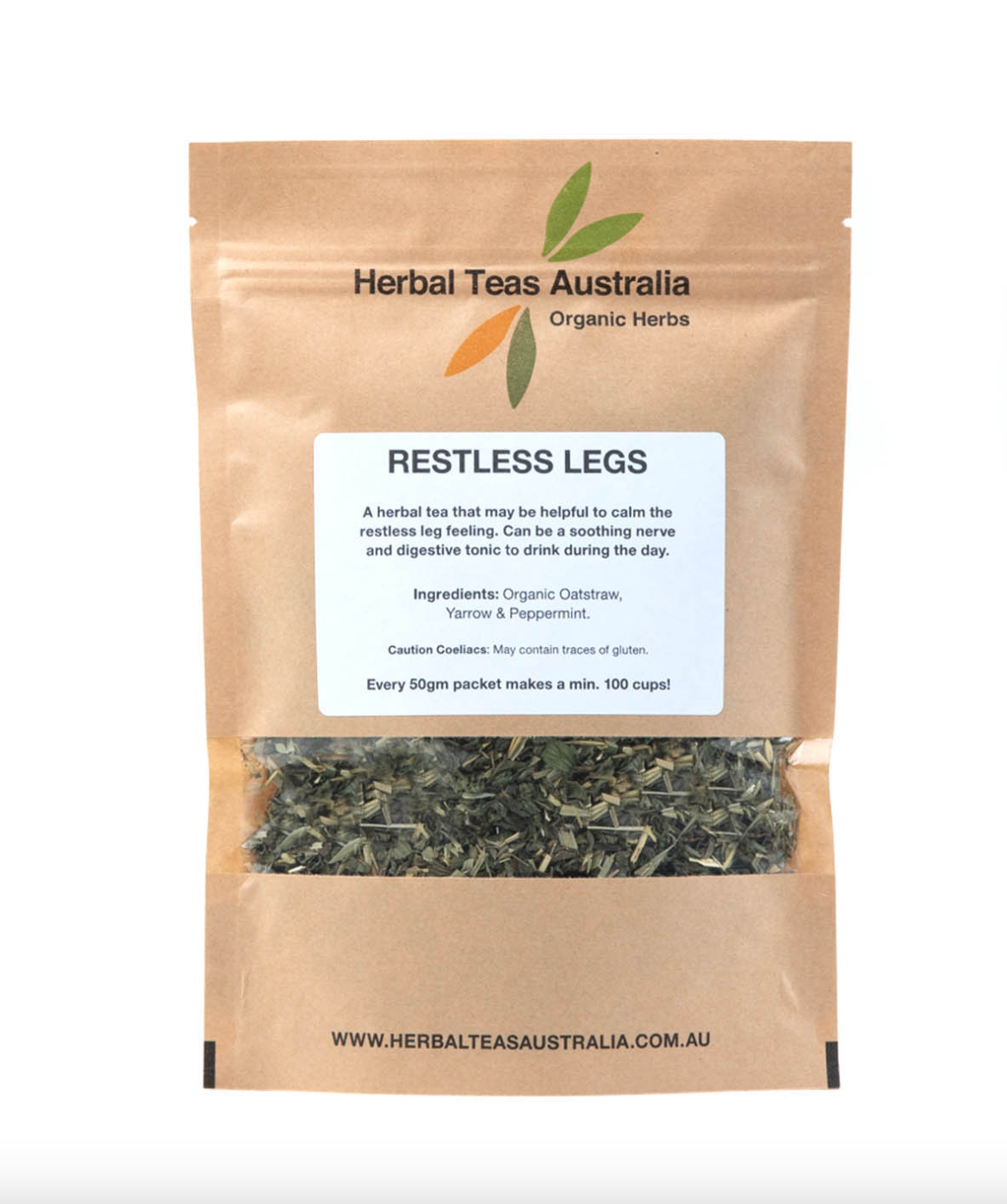 Herbal Teas Australia Restless Legs 50g, Soothes Nerves!