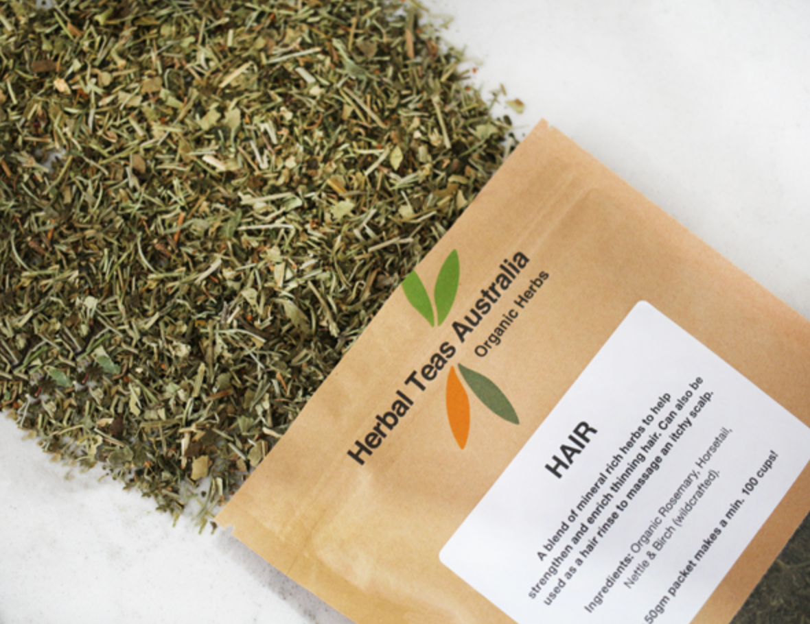 Herbal Teas Australia Hair 50g, Strengthens & Enriches Thinning Hair