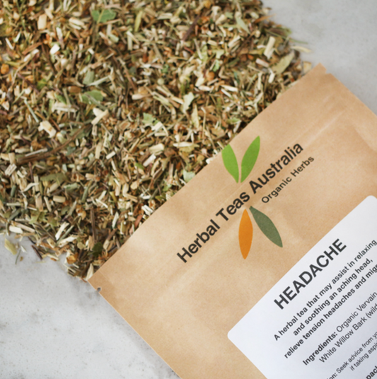 Herbal Teas Australia Headache 50g, Relieves Tension Headaches & Migraines