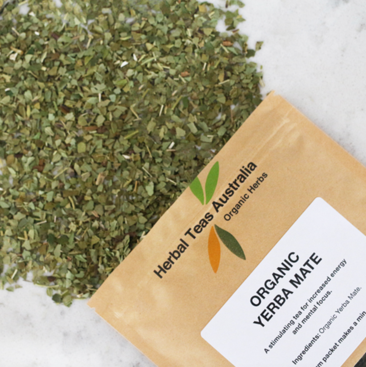 Herbal Teas Australia Organic Yerba Mate 50g, Increases Energy & Mental Focus