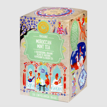 Ministry Of Tea Organic Moroccan Mint Tea 20 Teabags, A Refreshing & Soothing Blend