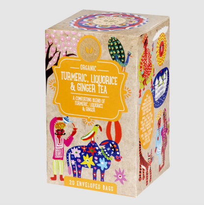 Ministry Of Tea Organic Turmeric, Liquorice & Ginger 20 Teabags, A Comforting Blend