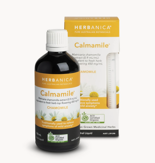PPC Herbs Herbanica Herbal Tincture Calmamile 100mL Chamomile