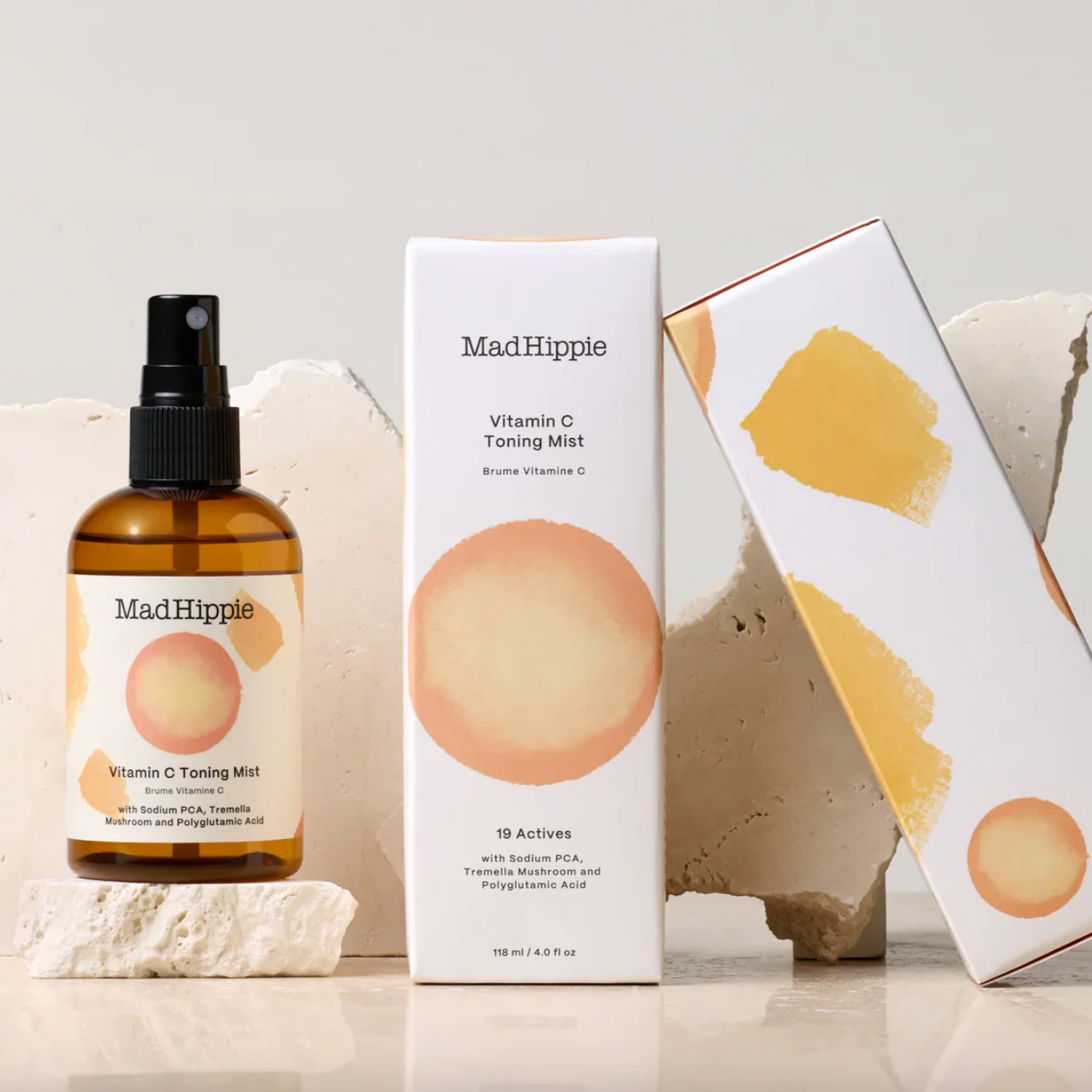 Mad Hippie Vitamin C Toning Mist 118mL, With Tremella Mushroom and Polyglutamic Acid