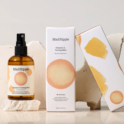 Mad Hippie Vitamin C Toning Mist 118mL, With Tremella Mushroom and Polyglutamic Acid