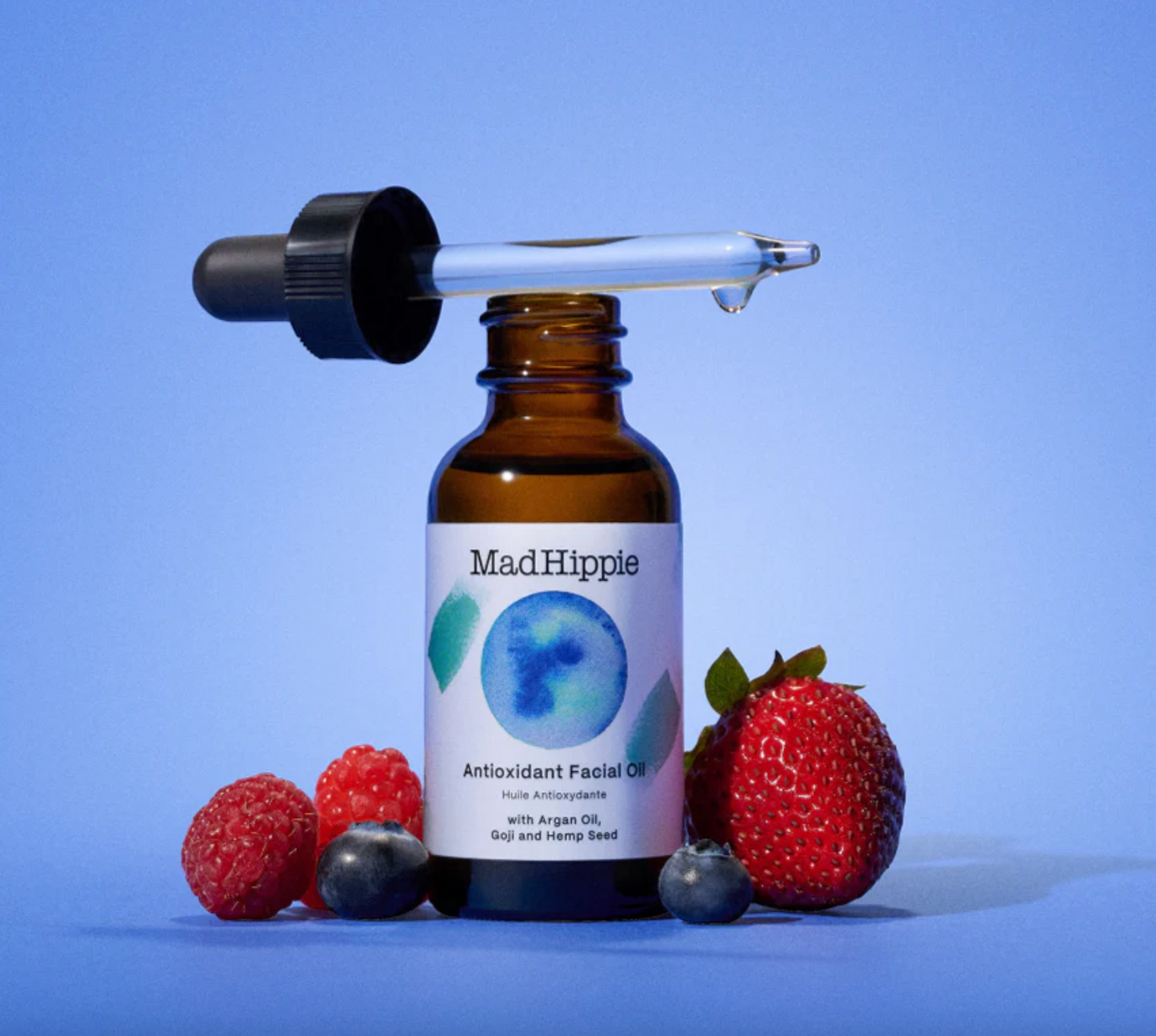 Mad Hippie Antioxidant Facial Oil 30mL, With Argan Oil, Goji & Hemp Seed