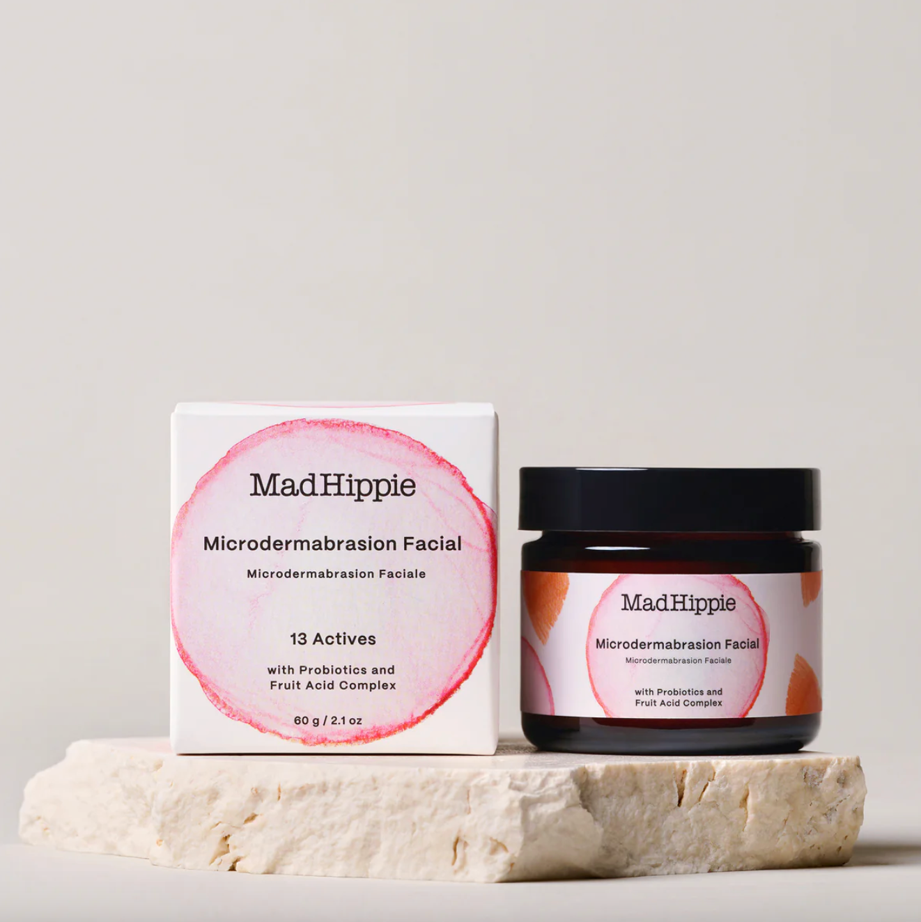 Mad Hippie Microdermabrasion Facial 60g, With Probiotics & Fruit Acid Complex
