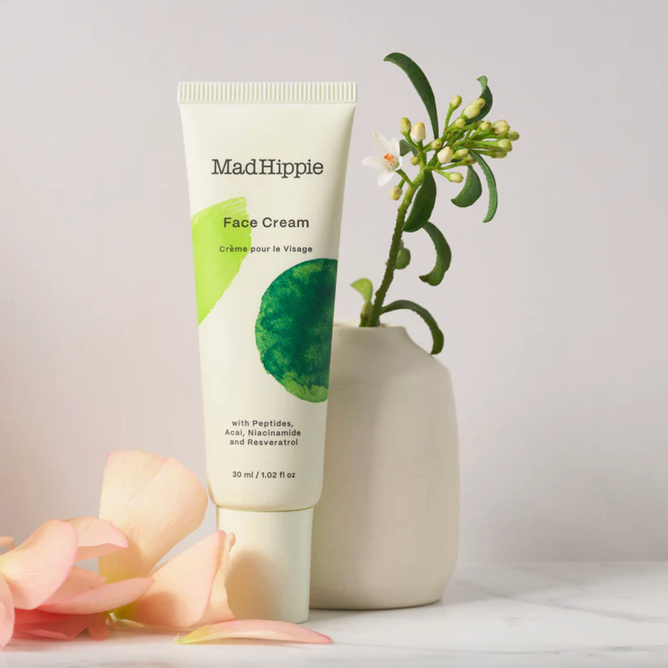 Mad Hippie Face Cream 30mL, With Peptides, Niacinamide & Resveratrol