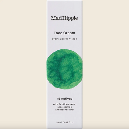 Mad Hippie Face Cream 30mL, With Peptides, Niacinamide & Resveratrol
