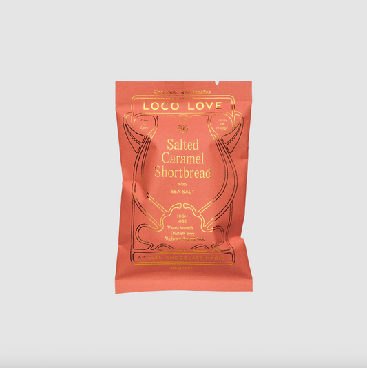 Loco Love Chocolate 35g, Salted Caramel Shortbread With Sea Salt