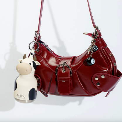 ASOBU Mini Cow Bestie Bottle 6.8oz | 200mL, The Perfect Bag Charm