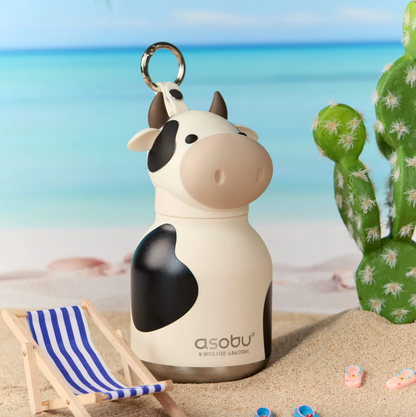 ASOBU Mini Cow Bestie Bottle 6.8oz | 200mL, The Perfect Bag Charm