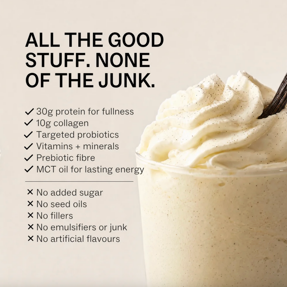 My Way Up Lean Up Weight Loss & Gut Health Shake 500g, French Vanilla Cream Flavour