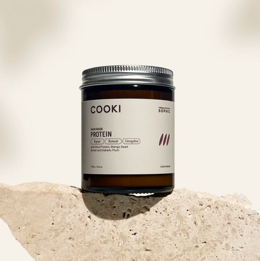 COOKI Protein Hair Mask 175mL, With Rice Protein, Mango Seed Butter & Kakadu Plum