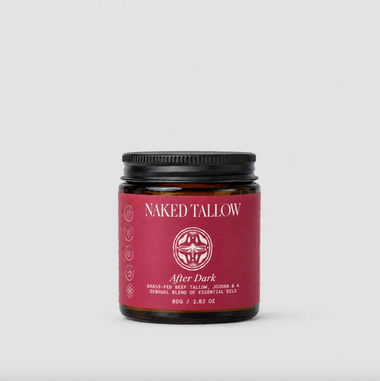 Naked Tallow After Dark Grass-Fed Beef Tallow Cream 80g, With A Sensual Blend Of Essential Oils