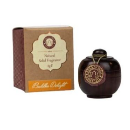 Song Of India Solid Perfume in Hand-Carved Rosewood Jar with Screw-on Top, Please Choose Your Fragrance