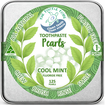 The Turtle Tribe Fluoride Free Toothpaste Pearls 125 Pearls, Please Select Your Flavour