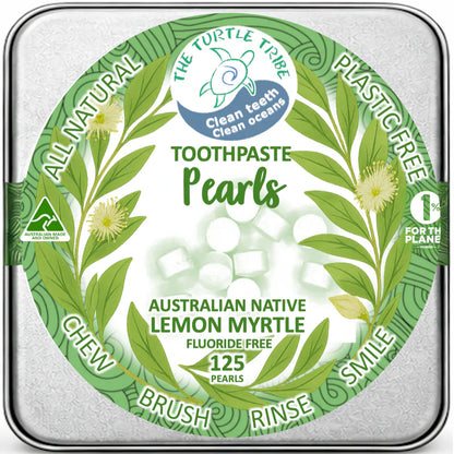 The Turtle Tribe Fluoride Free Toothpaste Pearls 125 Pearls, Please Select Your Flavour
