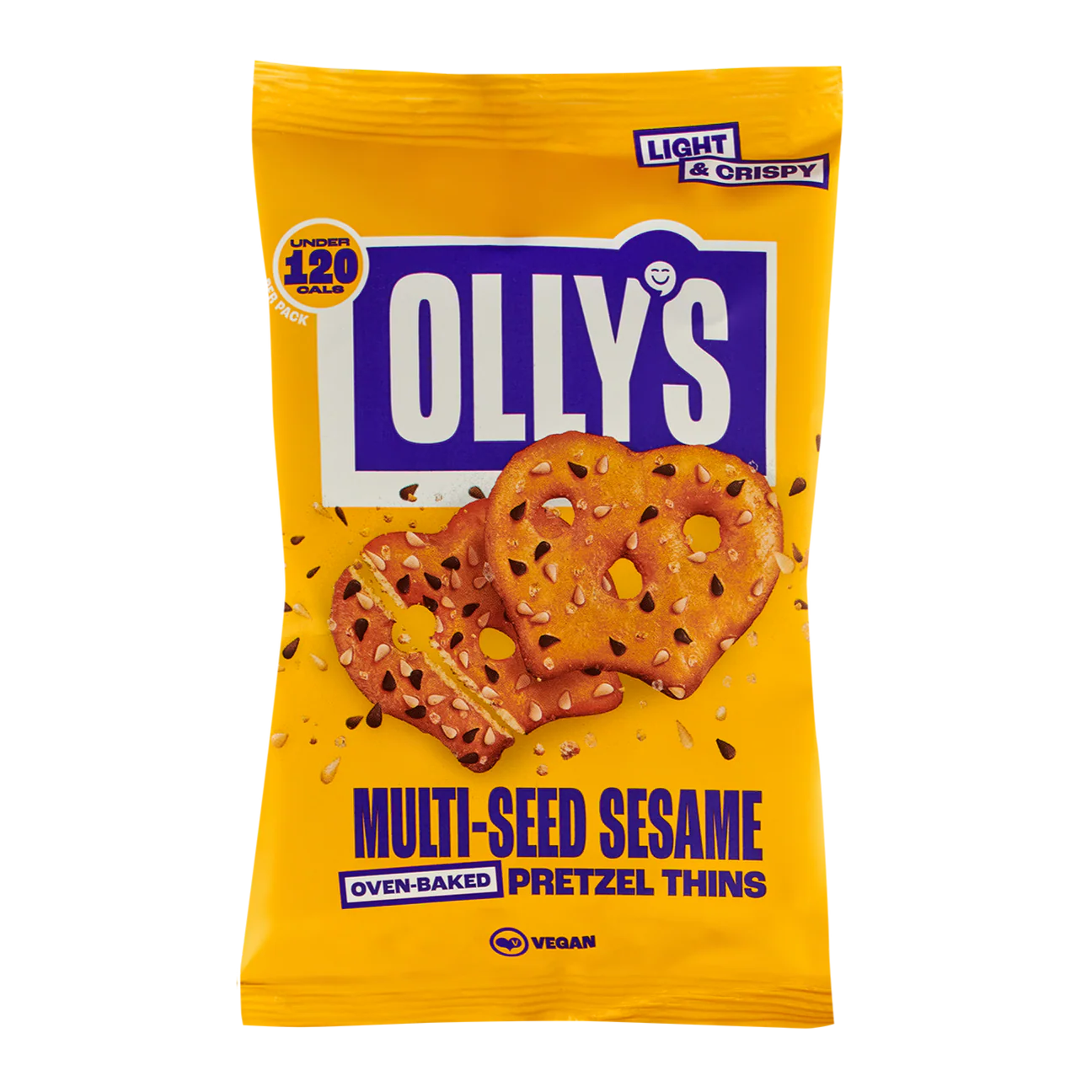 Olly's Pretzel Thins 140g, Multi-Seed Sesame Flavour