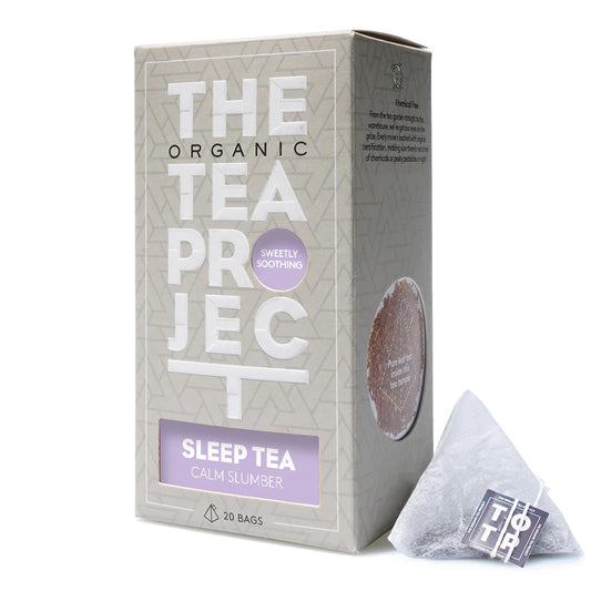 The Organic Tea Project Sleep Calm Slumber Tea 20 Pyramid Bags, Sweetly Soothing