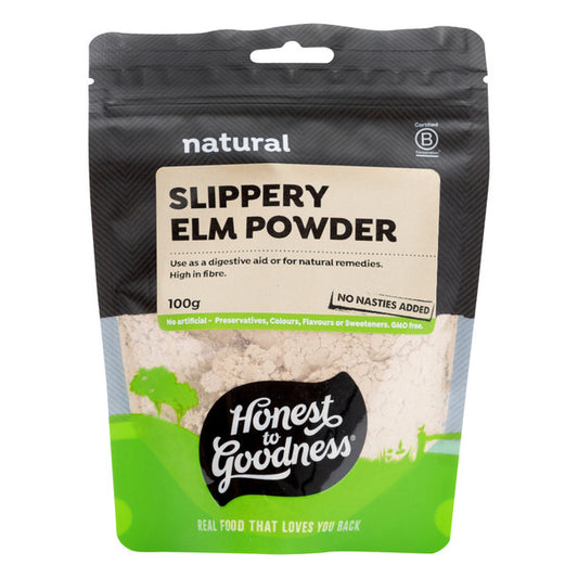 Honest To Goodness Slippery Elm Powder 100g Or 350g, For A Soothing Effect On The Gut