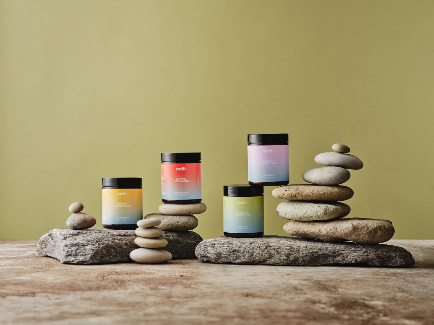 Sodii Everyday Hydration Salts Assorted Flavours 185g, 30 Serves of True Hydration