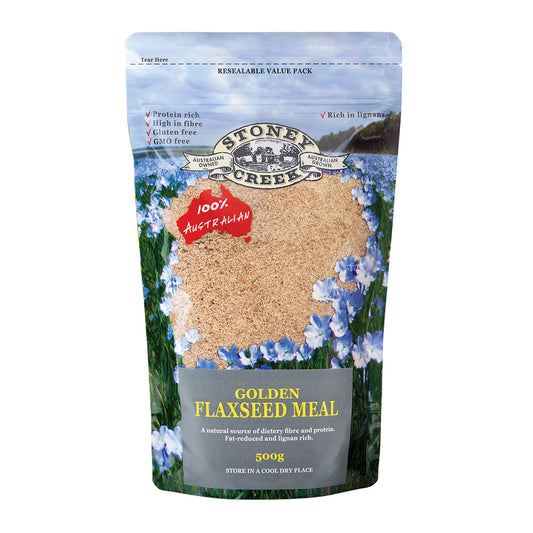 Stoney Creek Golden Flaxseed Meal 500g, With Cold Pressed Flaxseeds