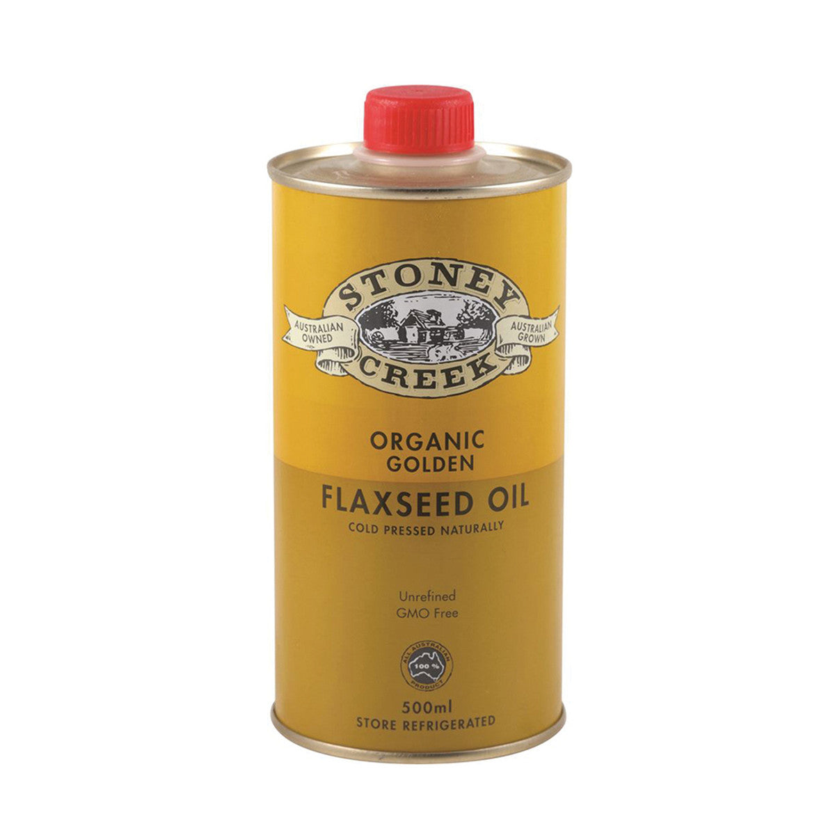 Stoney Creek Golden Flaxseed Oil 250mL Or 500mL, Cold Pressed & Certified Organic