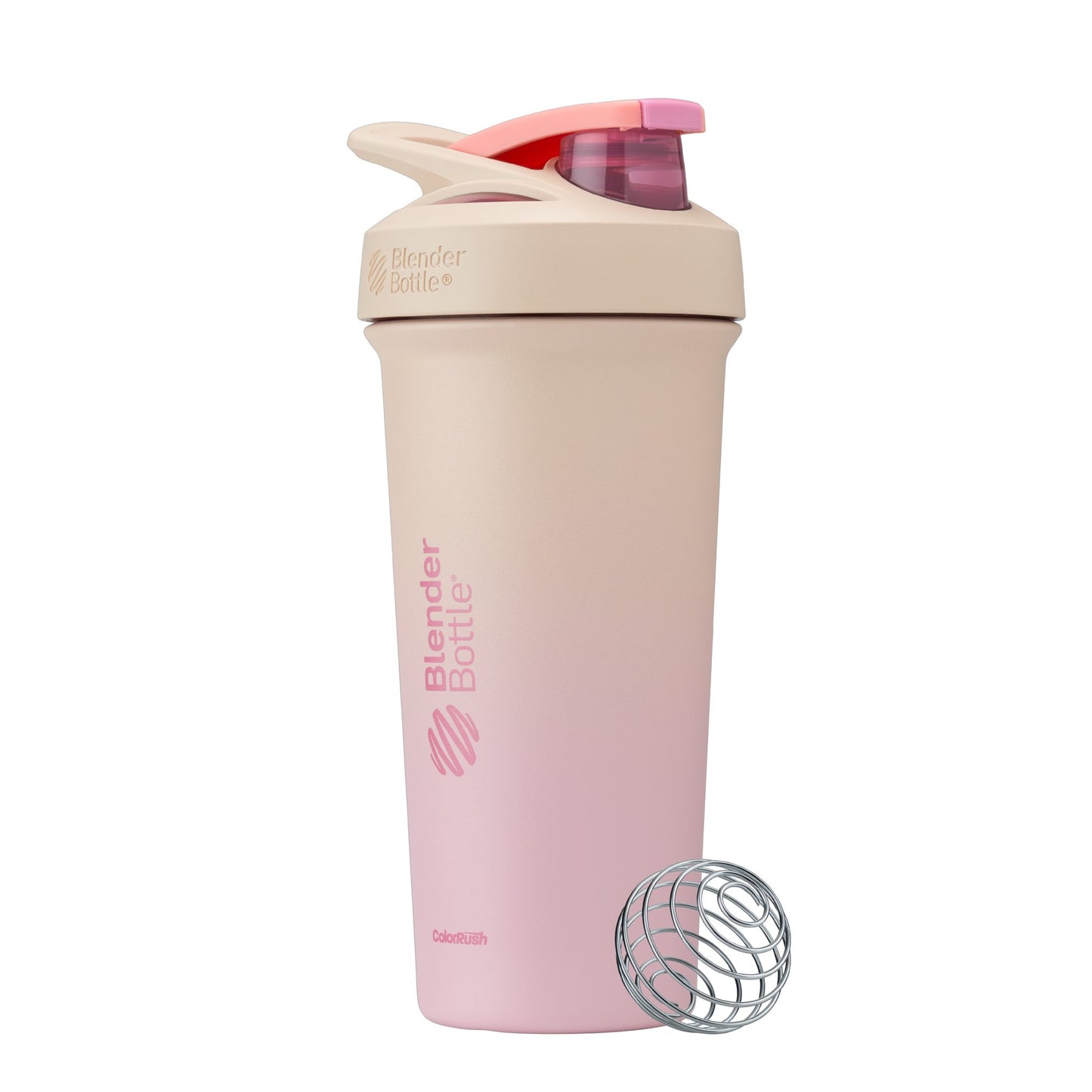 Blender Bottle Strada™ SLEEK Stainless Steel & Insulated 24oz / 710mL, Spill-Proof With A Lockable Flip Cap; Please Choose Your Colour