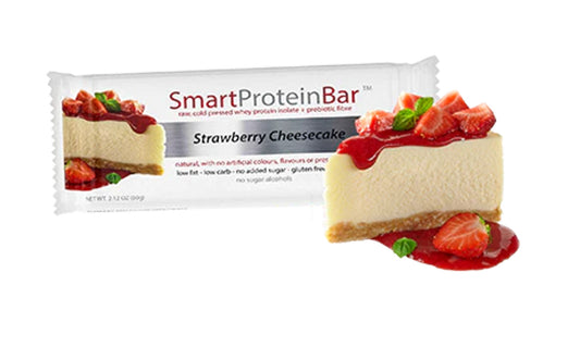 Smart Diet Solutions Smart Protein Bar™ Single Bar 60g Or A Box Of 12, Strawberry Cheesecake Flavour