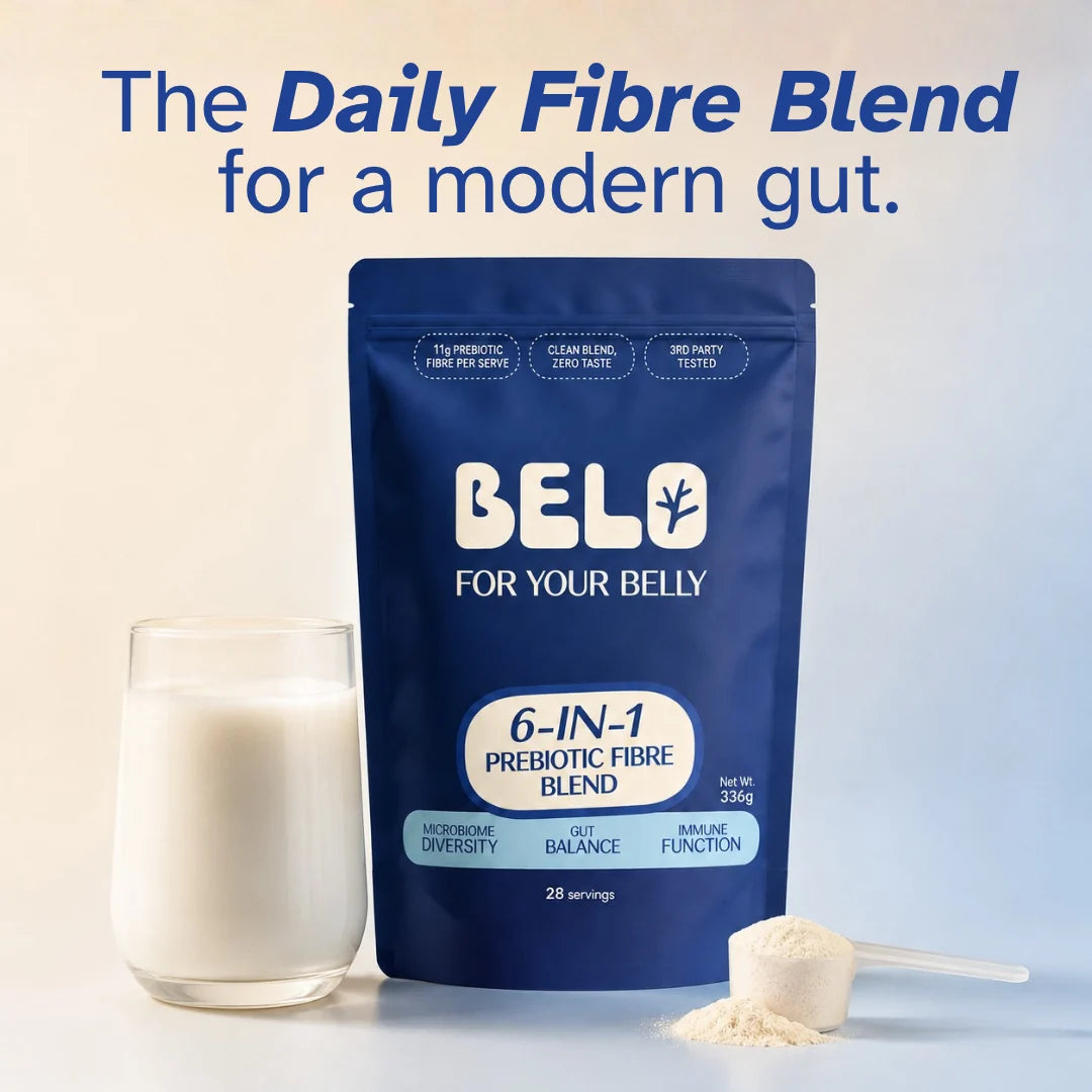 Belo 6-in-1 Prebiotic Fibre Blend Powder 336g, 28 Servings For Your Belly