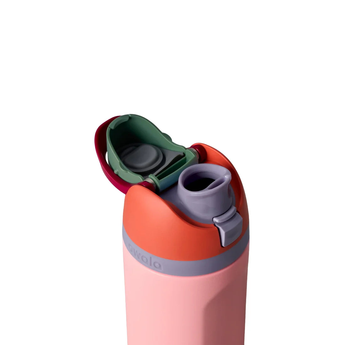 Owala FreeSip Stainless Steel Water Bottle 24oz Or 32oz, Sugar High {Red /Pink}