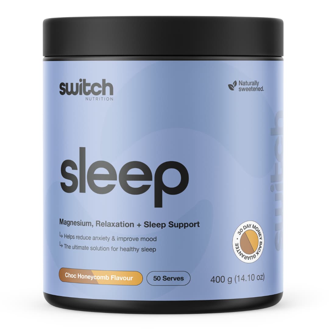 Switch Nutrition Sleep+ Magnesium Choc Honeycomb 240g Or 400g, Supports Healthy Sleep Patterns