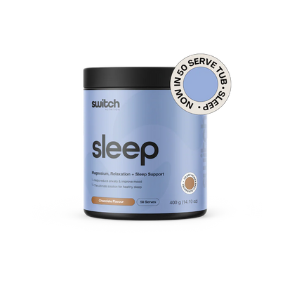 Switch Nutrition Sleep+ Magnesium Chocolate 240g Or 400g, Supports Healthy Sleep Patterns (Copy)