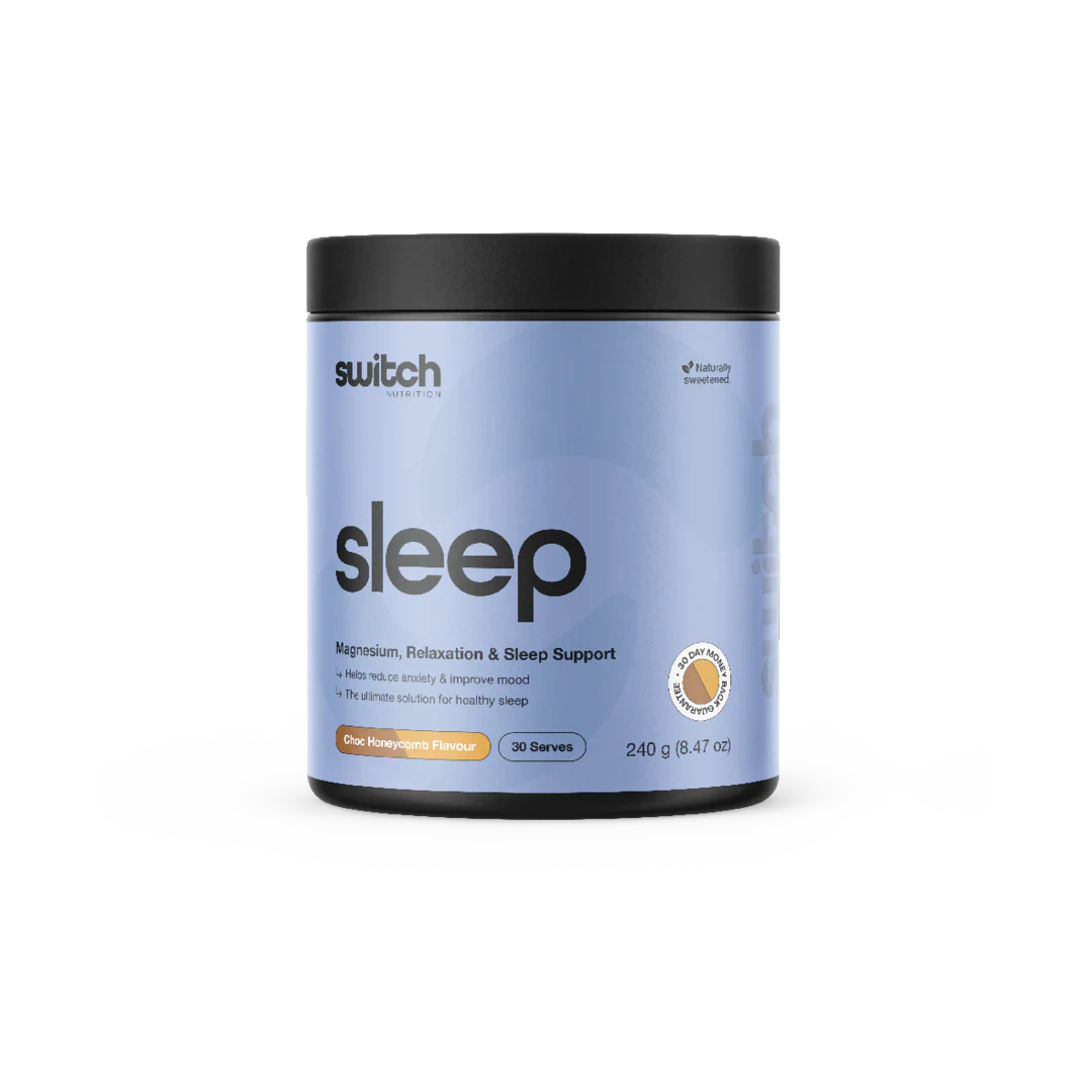 Switch Nutrition Sleep+ Magnesium Choc Honeycomb 240g Or 400g, Supports Healthy Sleep Patterns