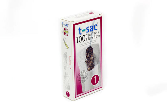 T-Sac Chlorine Free Tea Bags 100Pk; Size 1 For Cups, Make Your Own Tea!