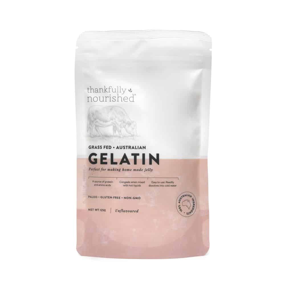 Thankfully Nourished Australian Gelatin 125g, Grass Fed Kitchen Essential
