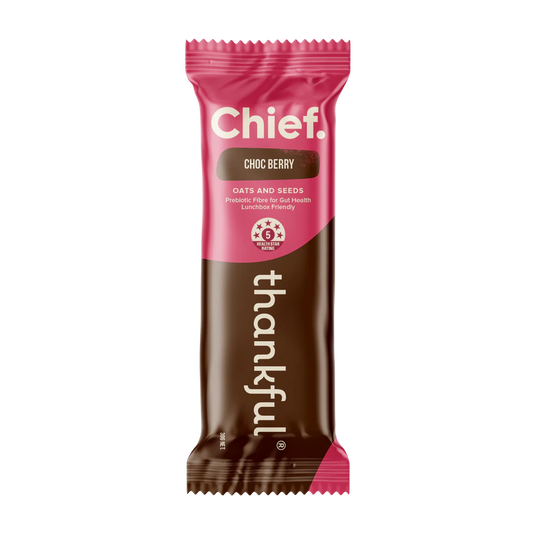 Chief. Thankful Bar 30g Or A Box Of 12, Choc Berry Flavour