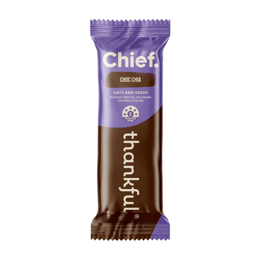 Chief. Thankful Bar 30g Or A Box Of 12, Choc Chia Flavour