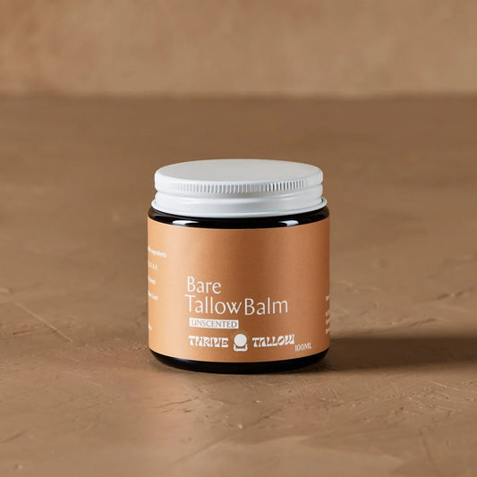 Thrive Tallow Unscented Bare Tallow Balm 100mL, With Organic Jojoba Oil
