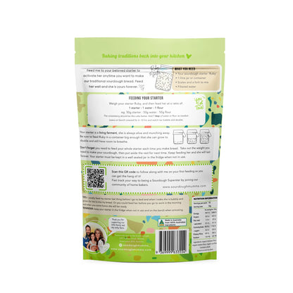 Sourdough Mumma Organic Feed My Starter Mix Traditional 500g, Living Starter Nourishment
