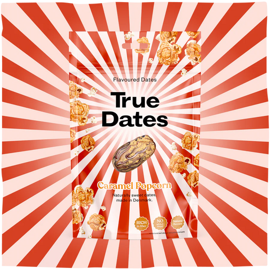 True Dates Caramel Popcorn Flavoured Dates 100g, Naturally Sweet