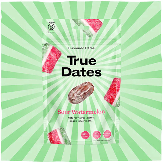 True Dates Sour Watermelon Flavoured Dates 100g, Naturally Sweet