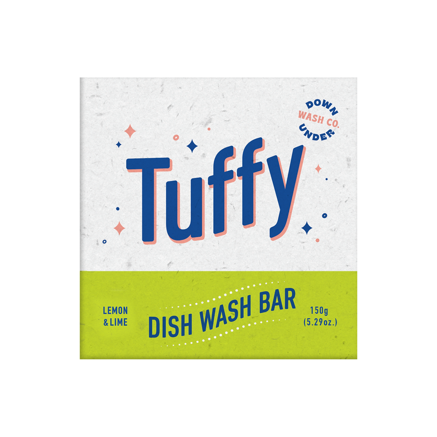 Downunder Wash Co Tuffy Dish Wash Bar 115g, Lemon & Lime