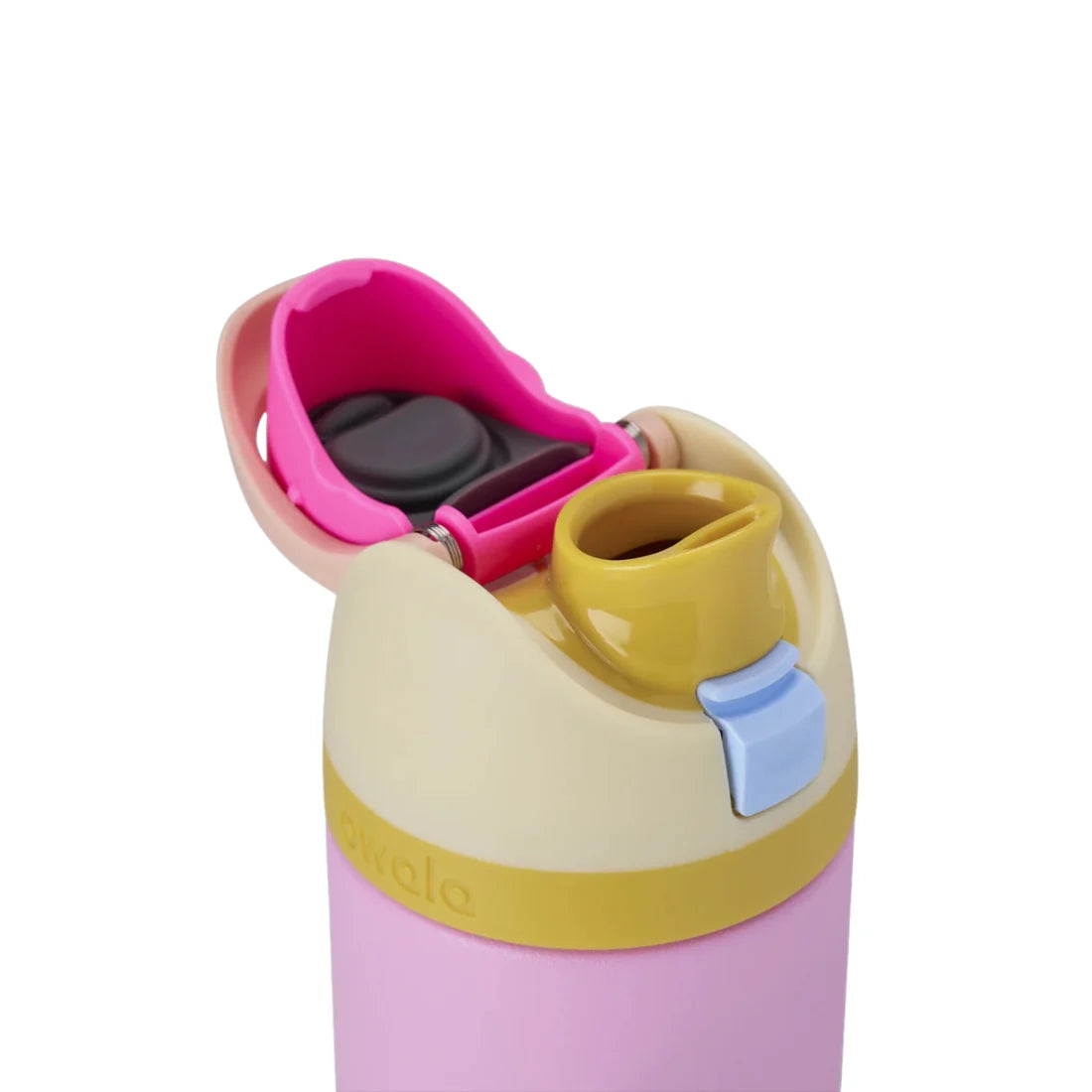 Owala Kids' FreeSip Stainless Steel Water Bottle 16oz, Tutti Fruity {Yellow/Pink}