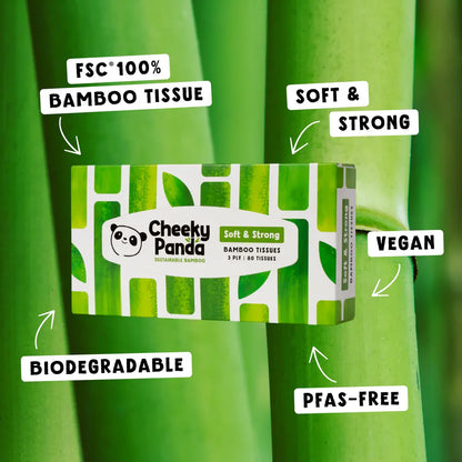The Cheeky Panda Bamboo Facial Tissue, 80 Sheets