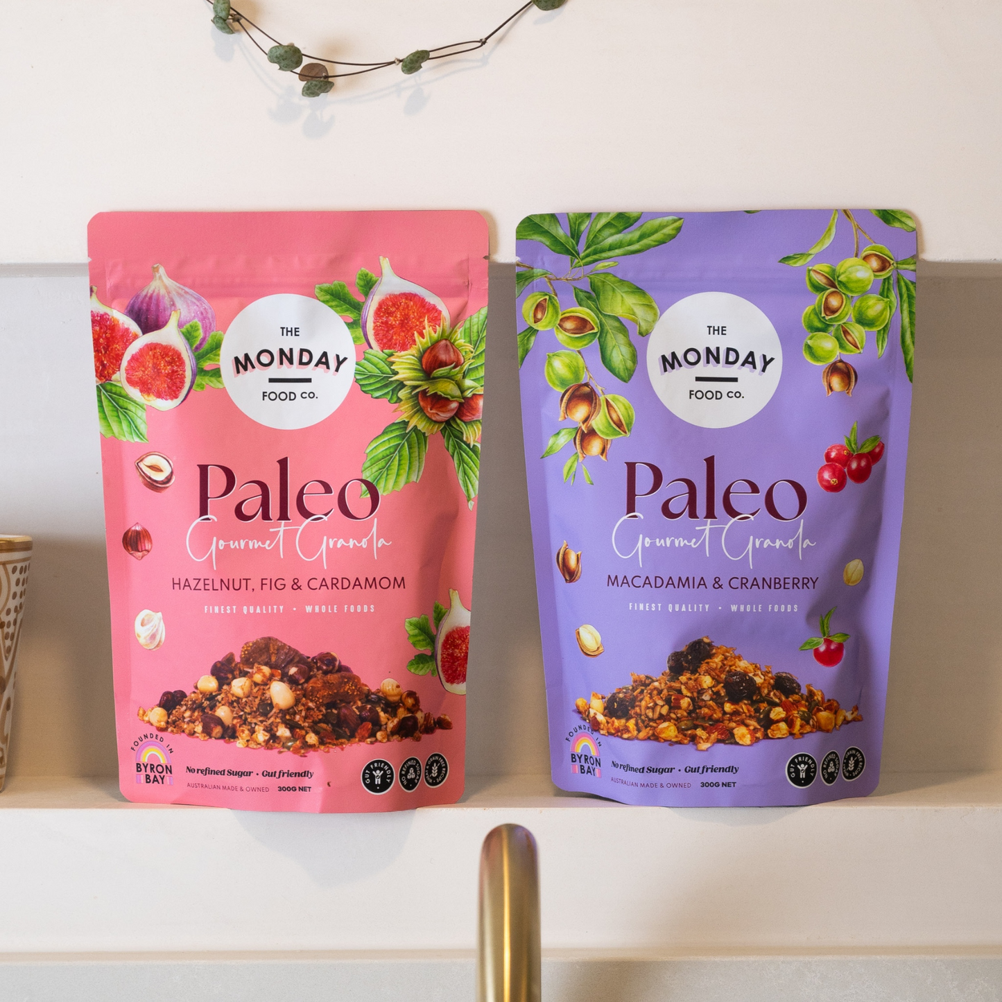 The Monday Food Co Paleo Gourmet Granola 300g, Macadamia & Cranberry Flavour