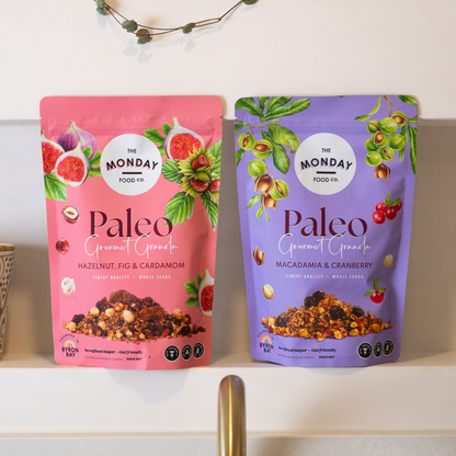 The Monday Food Co Paleo Gourmet Granola 300g, Macadamia & Cranberry Flavour