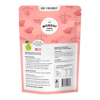 The Monday Food Co Creamy Porridge 400g Or 1kg, Chai Spice Flavour